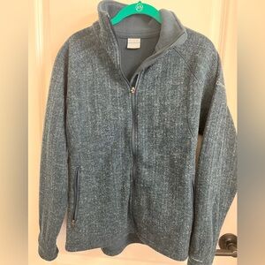 Columbia Omnishield heather blue zip softshell - Medium